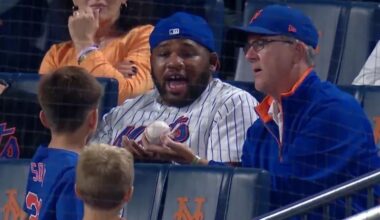 Young Mets fan makes heartwarming gesture that 'Phillies Karen' couldn't fathom