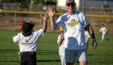 From homers to high-fives, A's Brent Rooker inspires at Sacramento baseball camp