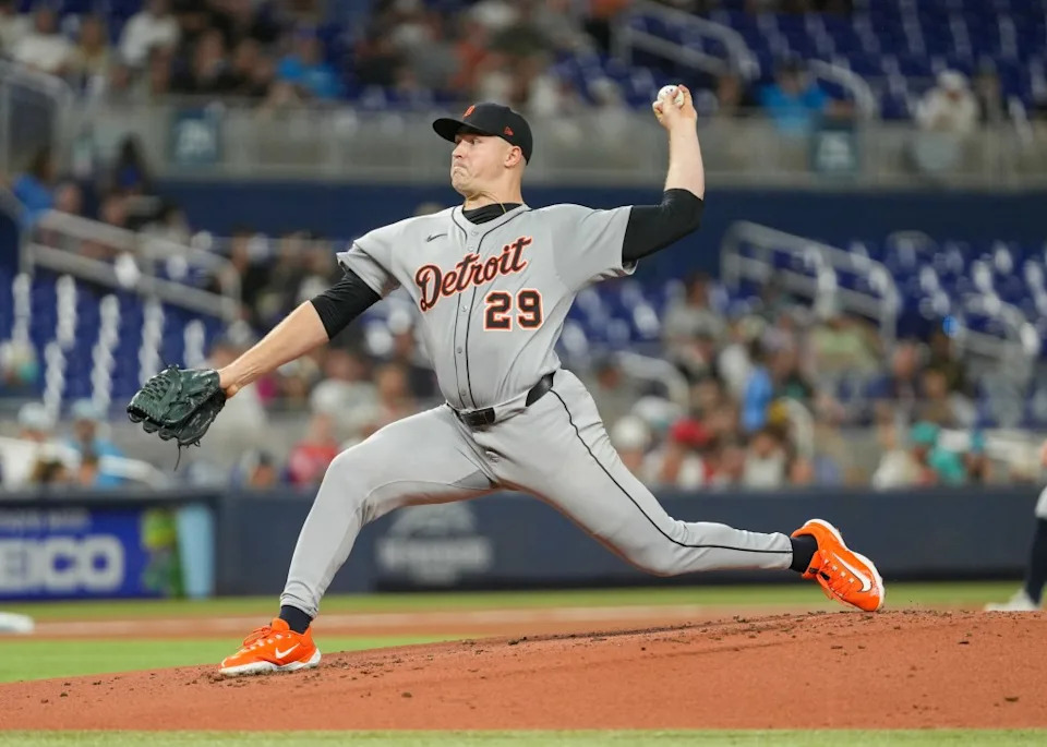 Tarik Skubal #29 of the Detroit Tigers pitches against the Miami Marlins in the first inning at loanDepot park on September 12, 2025 in Miami, Florida. Getty Images
