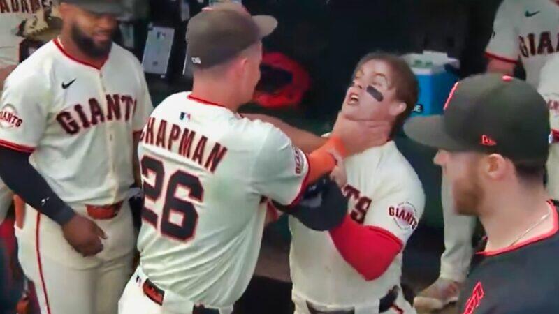 San Francisco Giants’ Newest Star Drew Gilbert Had Teammates Grabbing Him By The Throat After Going Into Meltdown Mode During Win Over Arizona Diamondbacks [VIDEO]