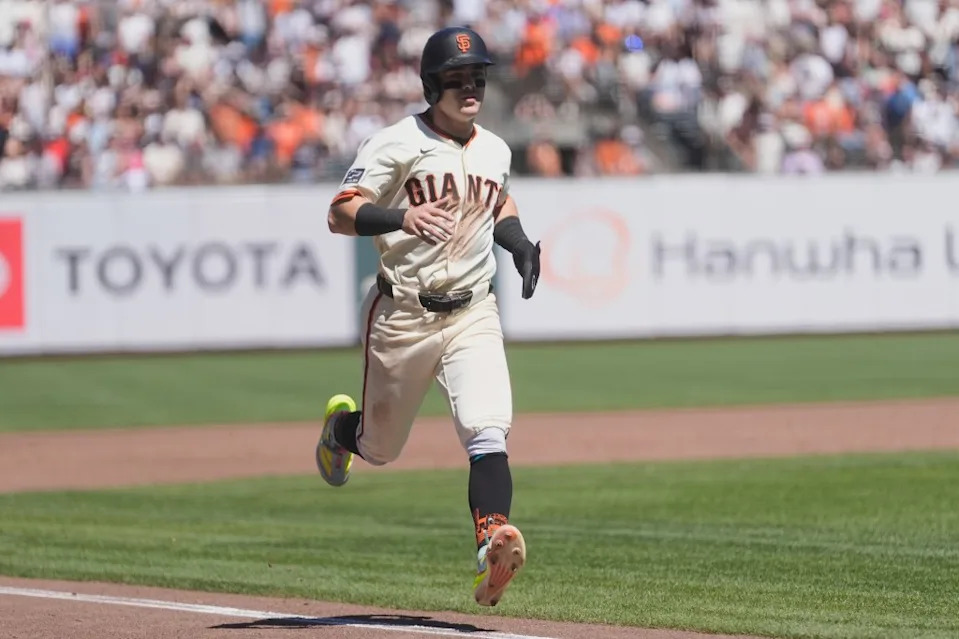 The Mets traded Drew Gilbert to the Giants in the Tyler Rogers deal. AP