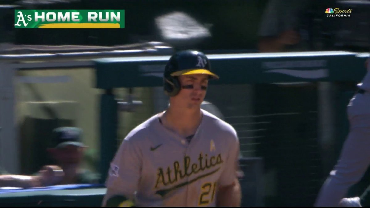 Tyler Soderstorm crushes seventh-inning solo homer vs. Angels – NBC Sports Bay Area & California