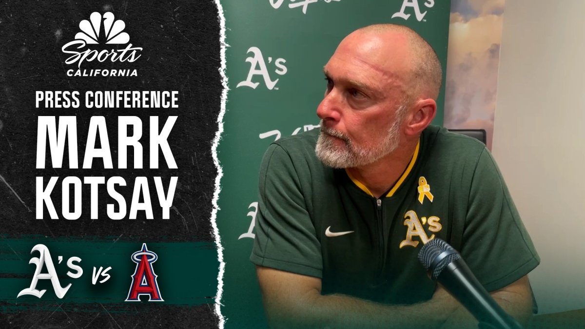 Mark Kotsay reflects on series after close loss to Angels – NBC Sports Bay Area & California