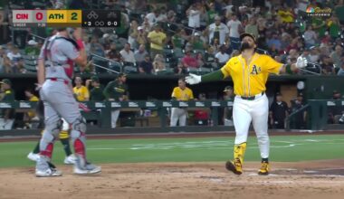 Athletics’ Carlos Cortes doubles lead with home run vs. Reds – NBC Sports Bay Area & California