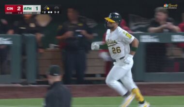 Athletics’ Nick Kurtz hits 493-foot grand slam against Reds – NBC Sports Bay Area & California