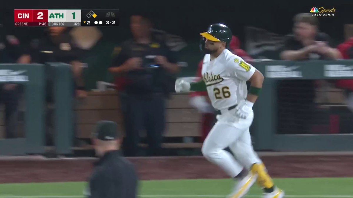 Athletics’ Nick Kurtz hits 493-foot grand slam against Reds – NBC Sports Bay Area & California