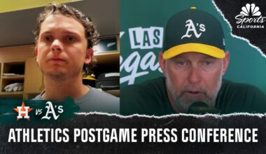 Mark Kotsay and Nick Kurtz react to Athletics’ loss vs. Astros