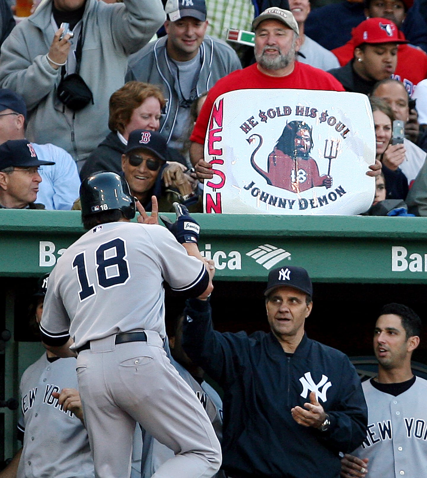Johnny Damon went from the Sox to the Yankees after the 2005 season, a move that didn't sit well with the Fenway faithful.