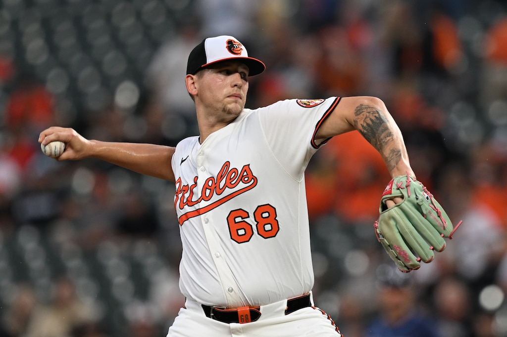 Baltimore Orioles pitcher Tyler Wells throws against the Tampa Bay Rays on Wednesday.