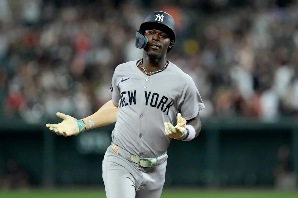 Jazz Chisholm Jr. runs the bases after he hits a home run against the Baltimore Orioles during the seventh inning at Oriole Park at Camden Yards on September 19, 2025 in Baltimore, Maryland. Getty Images