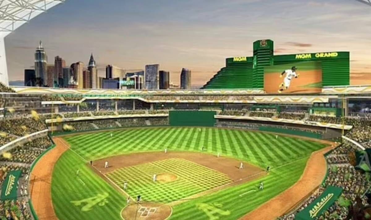 Oakland A's release images of new $1.5bn ballpark on Las Vegas strip ahead of move - Baseball - Sports