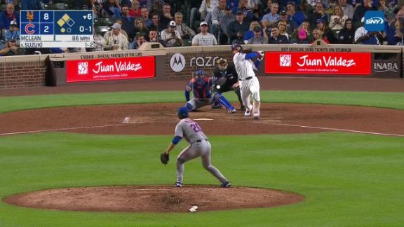 Lindor homers to join 30-30 club as Mets beat Cubs 8-5 to remain in playoff position