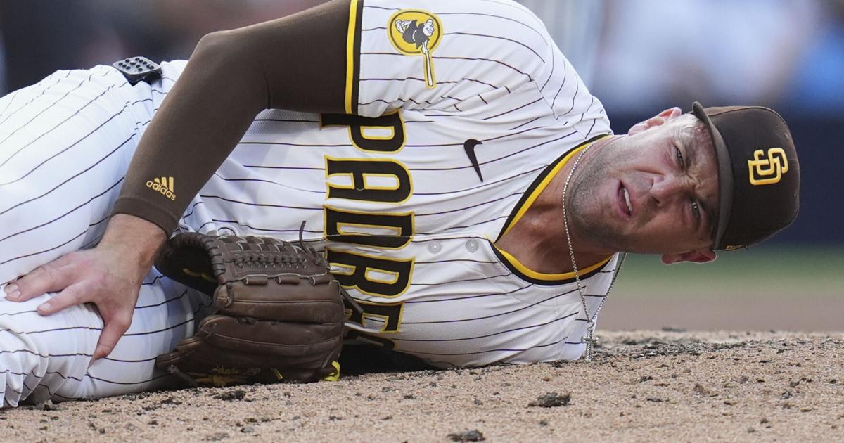 Padres reliever Jason Adam carted off field with ruptured quadriceps tendon | Sports