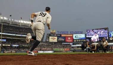 Judge throws gingerly in first outfield appearance since July, but insists arm is 100 per cent | National Sports