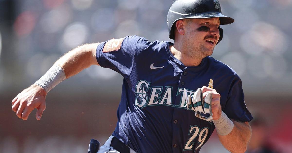Raliegh hits major league-leading 53rd homer, Mariners rout Braves 18-2 with most runs since 2012