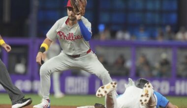 Phillies SS Trea Turner sidelined with a hamstring strain, could return in time for postseason | MLB