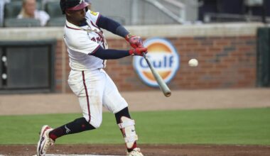 Braves 2B Ozzie Albies suffers broken bone in left hand versus the Nationals, ending his season | MLB