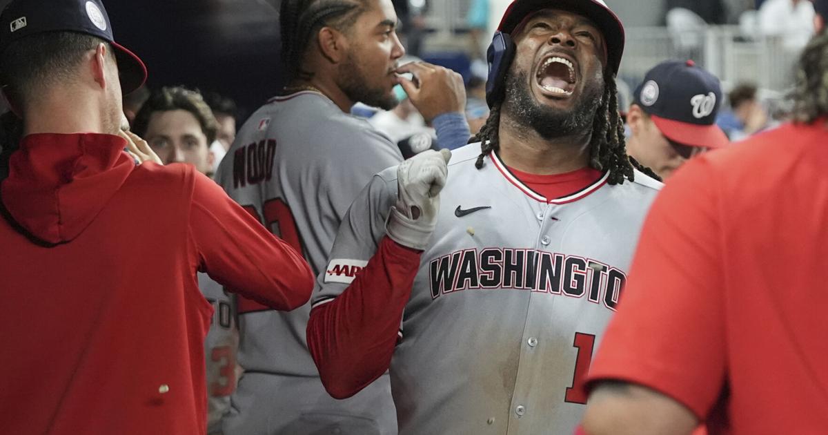 Bell second Nats player to homer from both sides, has 6 RBIs, 4 hits in 15-7 romp over Marlins | Sports