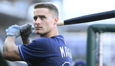 Rays rookie Jake Mangum relishes seeing father back at Soldier Field with former Bears teammates | MLB