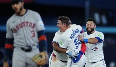 Jays lose Bichette but win thriller over Astros to take three-game lead in AL East | National Sports