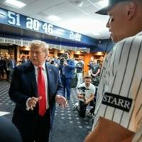 Yankees star Judge ties DiMaggio mark with Trump in stands | National News