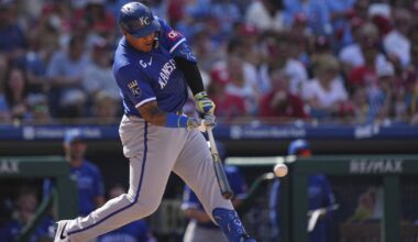 Phillies clinch fourth straight playoff berth despite 10-3 loss to Royals, who get 5 RBIs from Perez | National