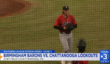 Chattanooga Lookouts one-hit by Birmingham Barons in Game 2 of Southern League Division Series | Local Sports