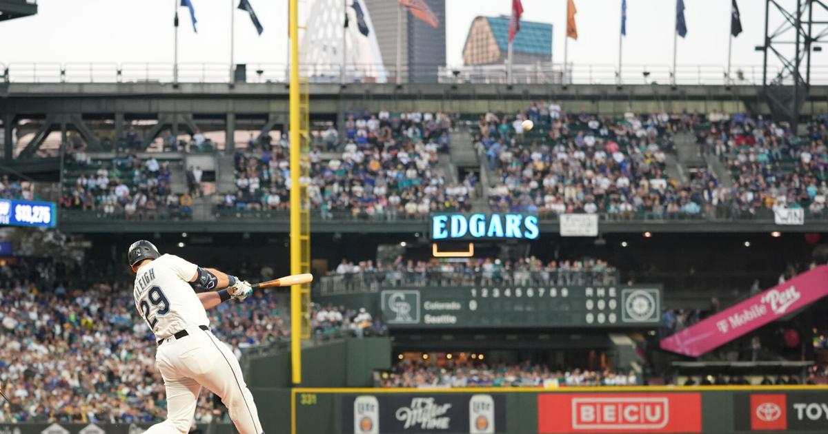 Mariners slugger Cal Raleigh hits MLB-leading 60th home run against Rockies | Sports
