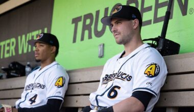 Guardians outfielder set to see foot specialist after setback in rehab assignment