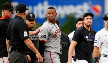 Rafael Devers' home run leads to brawl between Giants, Rockies