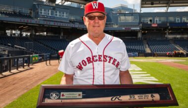 Worcester's Rich Gedman honored for 20 years of service with Boston Red Sox