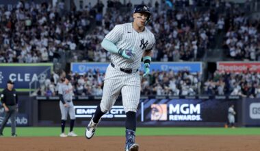 Aaron Judge to patrol left field at Fenway Park vs. Red Sox
