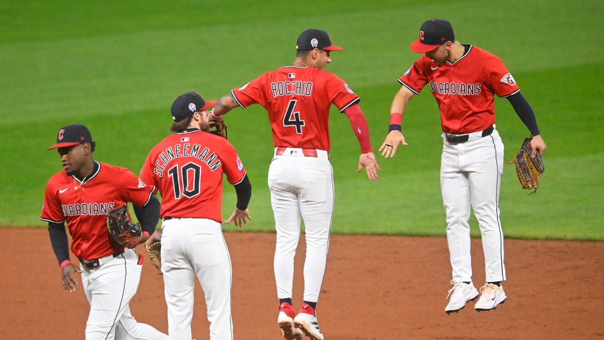 Guardians standings in wild card playoff race after Royals series