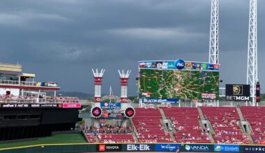Cincinnati Reds-Chicago Cubs start delayed by rain at GABP