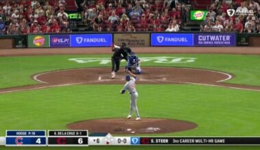 Spencer Steer hits 2 of the Reds' 5 homers in a 7-4 win over the Cubs