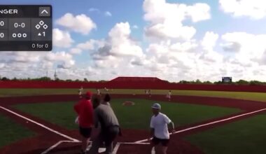 Youth baseball coach struck by stray bullet during game
