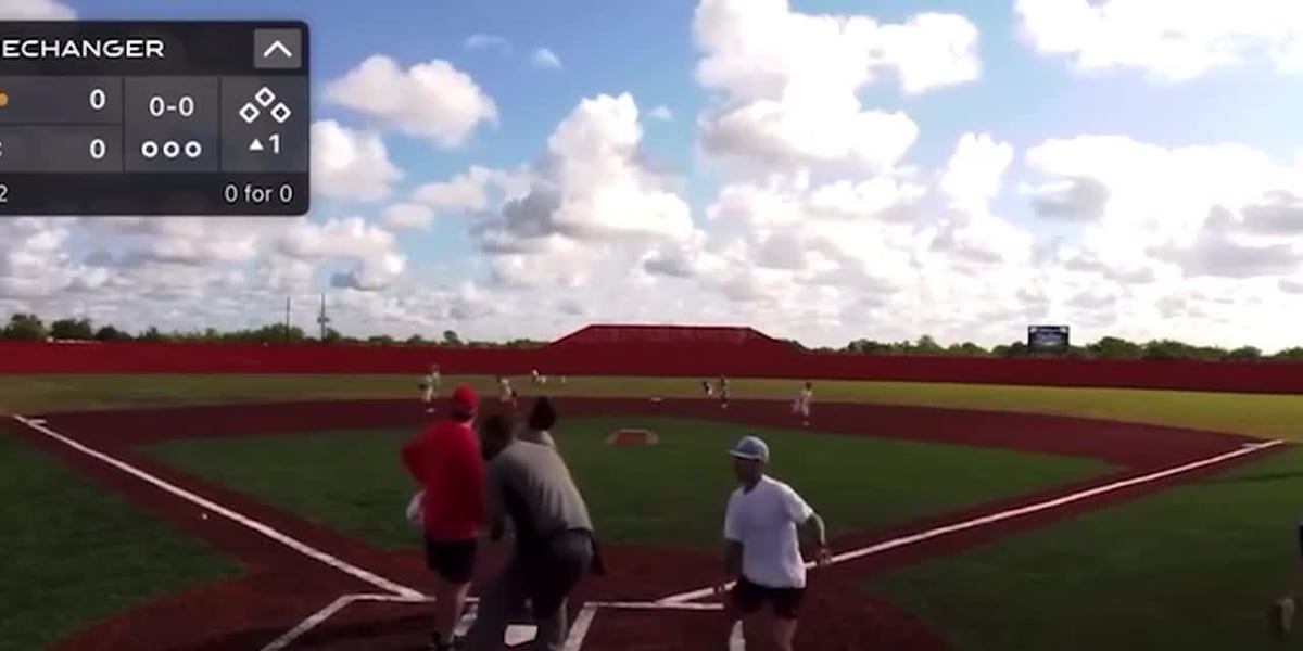 Youth baseball coach struck by stray bullet during game