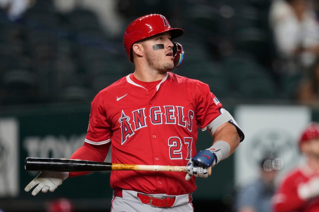 Mike Trout scratched from Angels’ lineup with skin infection – Orange County Register