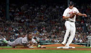 Red Sox score six in first inning, beat Yankees to avoid crushing sweep