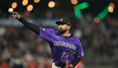 German Marquez, making his final Rockies start, hit hard in loss to Giants