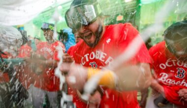 Inside the Red Sox clubhouse celebration