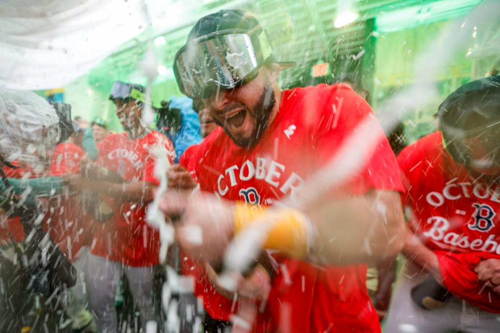 Inside the Red Sox clubhouse celebration