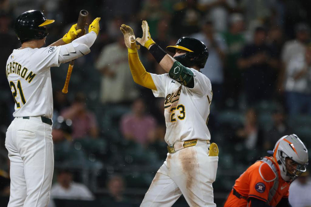 Langeliers has 4 hits as A’s beat Astros 6-0 – The Press Democrat