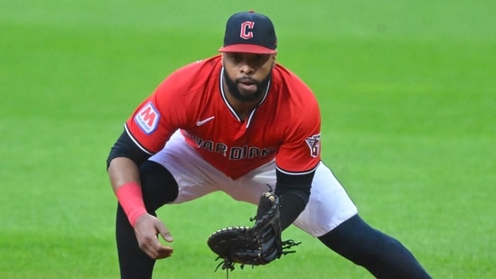 The Chicago Cubs have signed Carlos Santana,(IMAGN IMAGES via Reuters Connect)