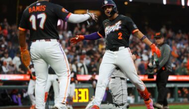 SF Giants continue gaining ground on Mets as Willy Adames, Patrick Bailey homer