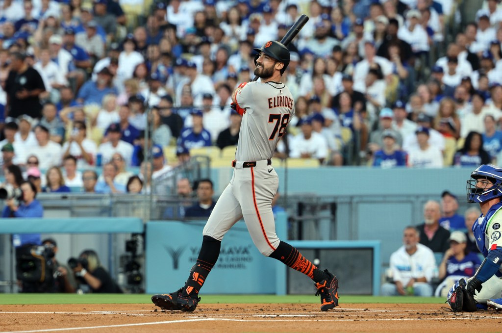 SF Giants' Bryce Eldridge records first hit, RBIs in loss to Dodgers