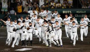 Tigers win Central League pennant at record pace