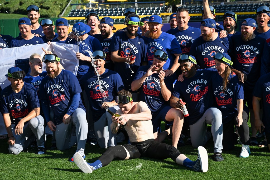A muted Chicago Cubs celebration in Wrigleyville
