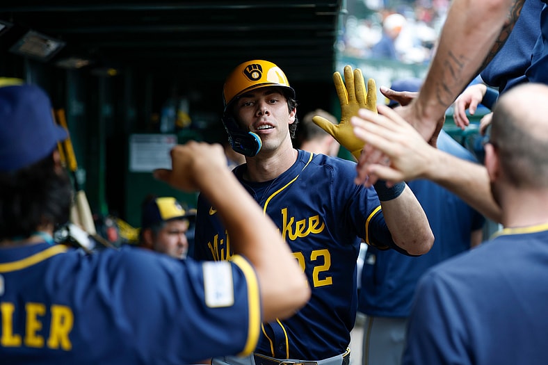 Milwaukee Brewers designated hitter Christian Yelich
