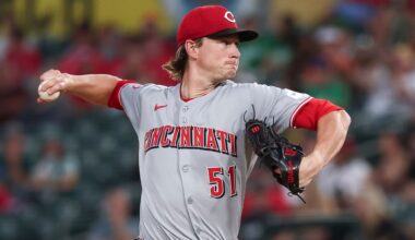 Cincinnati Reds pitcher Brady Singer throws to the Athletics during the first inning of a baseball game Friday, Sept. 12, 2025, in West Sacramento, Calif.